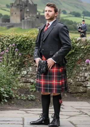 Aberdeen Forever Tartan Argyll Kilt Outfit_Kiltshub.com