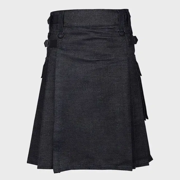 Black_Denim_Kilt_for_Men___Denim_Kilt___Scotland_Kilt_kiltshub.com