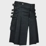 Black_Denim_Utility_Kilt_for_Men___Scotland_Kilt_kiltshub.com