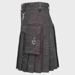 Black_Heavy_Denim_Kilt_with_Straps__Scotland_Kilt_3_kiltshub.com