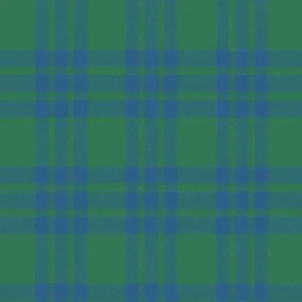 Classic Scottish tartan pattern featuring green and blue colors, ideal for traditional kilts and accessories. Perfect for anyone seeking authentic Scottish heritage garments and stylish kilt designs.