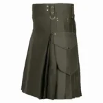 Brown Modern Casual Utility Kilt