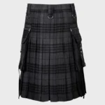 Punk Rock Gothic Night Watch Utility Kilt - Image 4