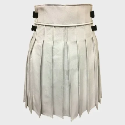 Real_White_Leather_Gladiator_Kilt_Kiltshub.com