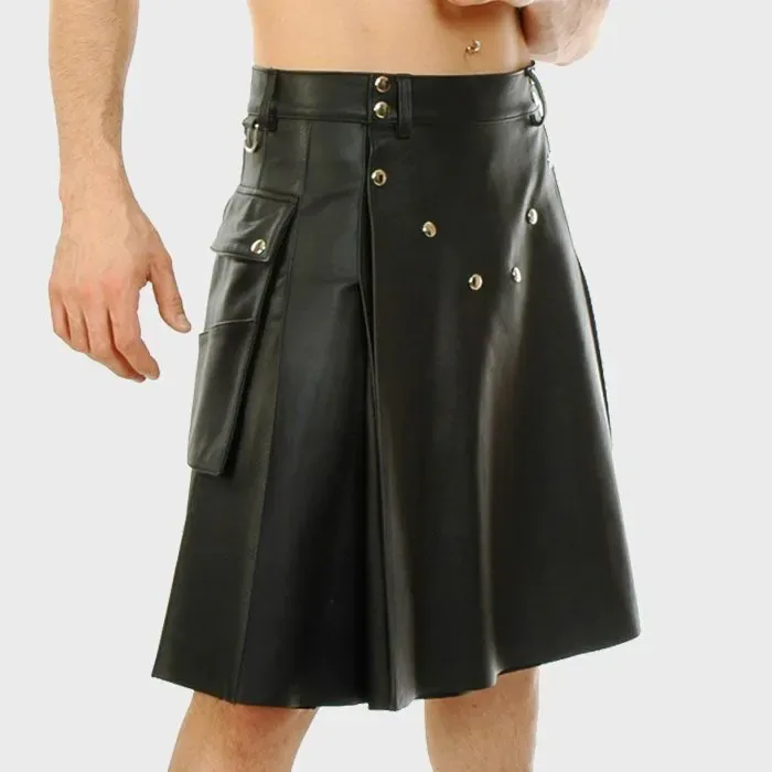black_leather_kilt_for_men_side_kiltshub.com black_leather_kilt_for_men_side_kiltshub.com