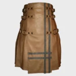 Brown Gladiator Leather Utility Kilt - Image 3