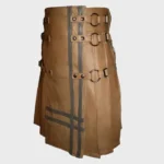 Brown Gladiator Leather Utility Kilt - Image 2