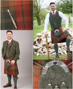 forest_green_tweed_jacket_kilt_outfit_for_mens_kiltshub.com
