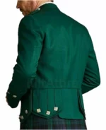 Green Prince Charlie Jacket With Waistcoat Set Scottish Highland - Image 3