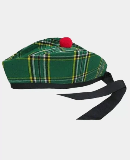 irish_tartan_glengarry_hat_Kiltshub.com.webp