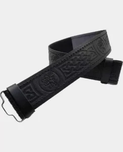 lion_embossed_black_leather_kilt_belt_1_Kiltshub.com.jpg