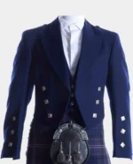 Navy Blue Prince Charlie Jacket and Waistcoat