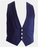 Navy Blue Prince Charlie Jacket and Waistcoat - Image 3