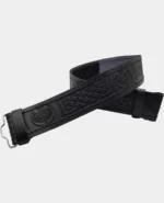 thistle_embossed_black_leather_kilt_belts_Kiltshub.com.webp
