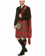 Royal Stewart Tartan Formal Prince Charlie Heavy Kilt Outfit - Image 4